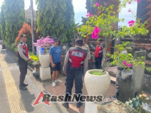 Sat Samapta Polres Klungkung Rutin Laksanakan Patroli di Obyek Wisata Kertha Gosa.