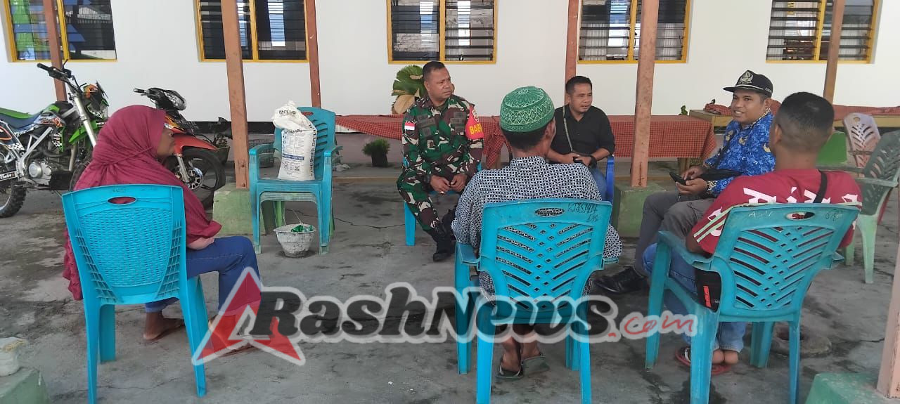 Babinsa Pulau Pura Jalin Komsos Bersama Tokoh Agama di Gereja Maranatha