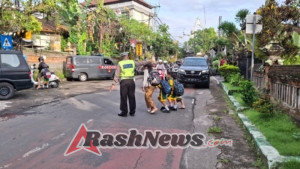 Polsek Gianyar Gelar Pos Pagi, Wujudkan Kamtibselcarlantas dan Pelayanan Prima bagi Pelajar