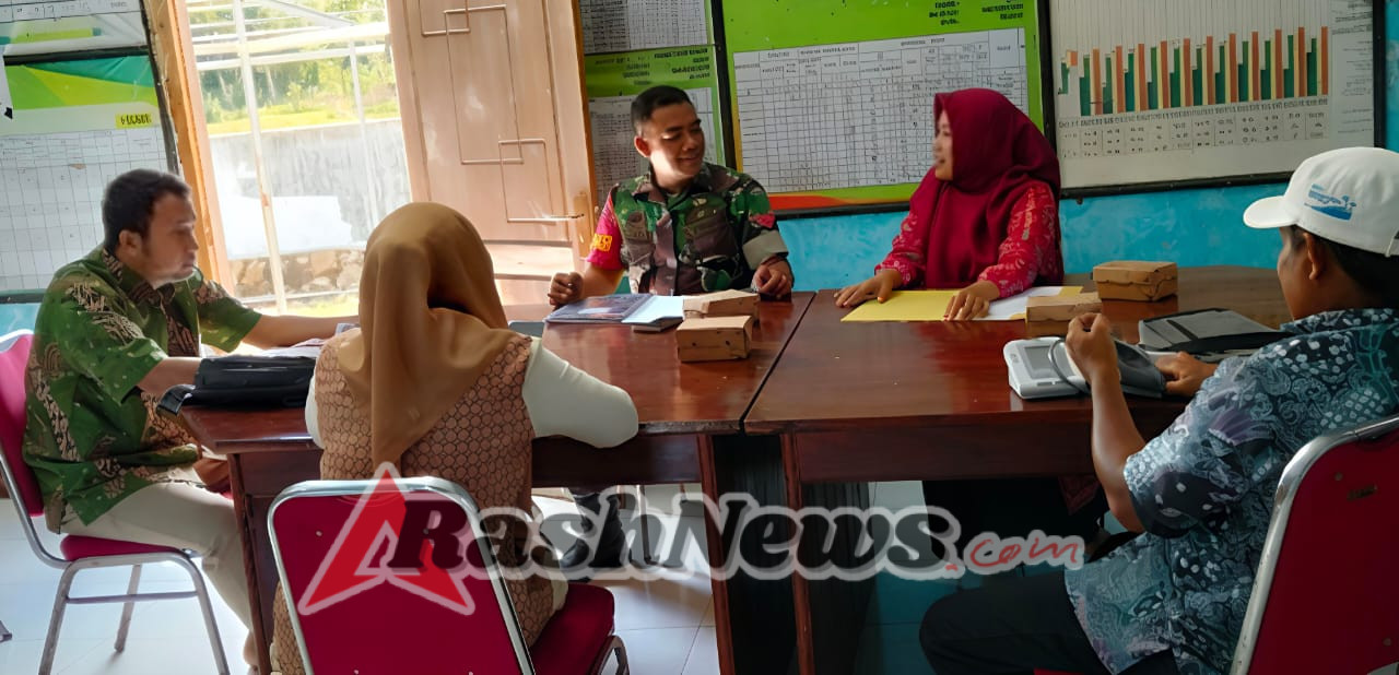 Babinsa Koptu Agus Sugeng Ajak Warga Desa Seran Waspadai Stunting Sejak Dini