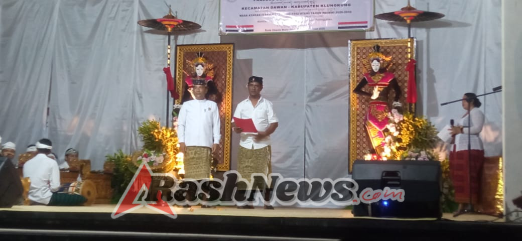 Pelantikan Bendesa Adat Pesinggahan, Pjs Danramil Dawan Tegaskan Tugas Adalah Amanah, Berkah dan Kepercayaan