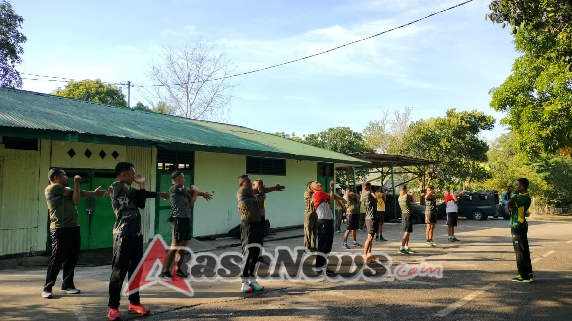 Prajurit Kodim 1618/TTU Laksanakan Latihan Pencak Silat Militer untuk Tingkatkan Kemampuan Bela Diri