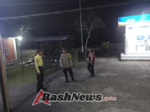 Dengan ” Bluelight ” Patrol, Polsek Bebandem Cegah Kejahatan Malam Hari