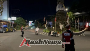 Satuan Samapta Polres Bangli Gelar Blue Light Patrol Ciptakan Kamtibmas yang Kondusif di Kota Bangli