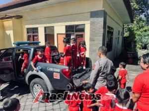 Polsek Tembuku Terima Kunjungan Edukatif dari TK Prawidya Darma Undisan Tembuku