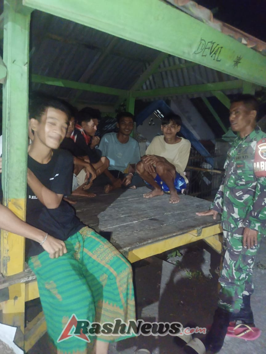 Ronda Malam Jadi Ajang Silaturahmi Babinsa dan Warga Binaan di Dorotangga