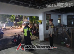 Piket Fungsi Polsek Kediri Dipimpin Pawas  Laksanakan Blue Light Patrol (BLP)