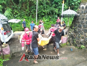 Penemuan Jenazah di Tebing Tukad Petanu, Polsek Blahbatuh Turun ke Lokasi