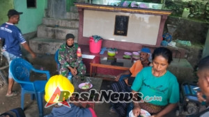 Keberadaan TNI di Tengah Warga Desa Ngguwa Meningkatkan Kamtibmas dan Kepedulian Sosial