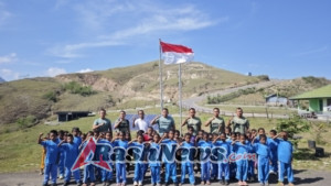 Tumbuhkan Kedekatan dengan Anak Sekolah, Pos Fohuk Gelar Jalan Sehat dan Snack Gratis