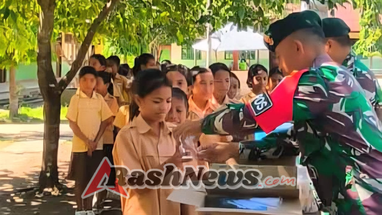 Sentuhan Kemanusiaan Prajurit Maubusa untuk Anak-Anak Perbatasan Belu