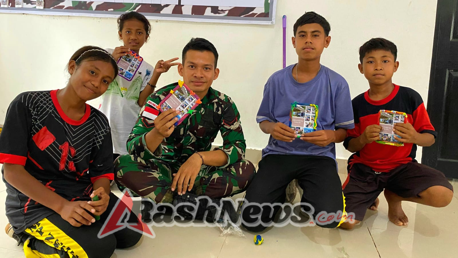 Satgas Pamtas Yonarmed 12 Kostrad Dorong Pola Hidup Sehat Anak Perbatasan Asulait