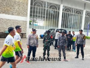 Hadiri Fun Run, Babinsa Batununggul Sebut Olahraga Dalam Balutan Keindahan Alam