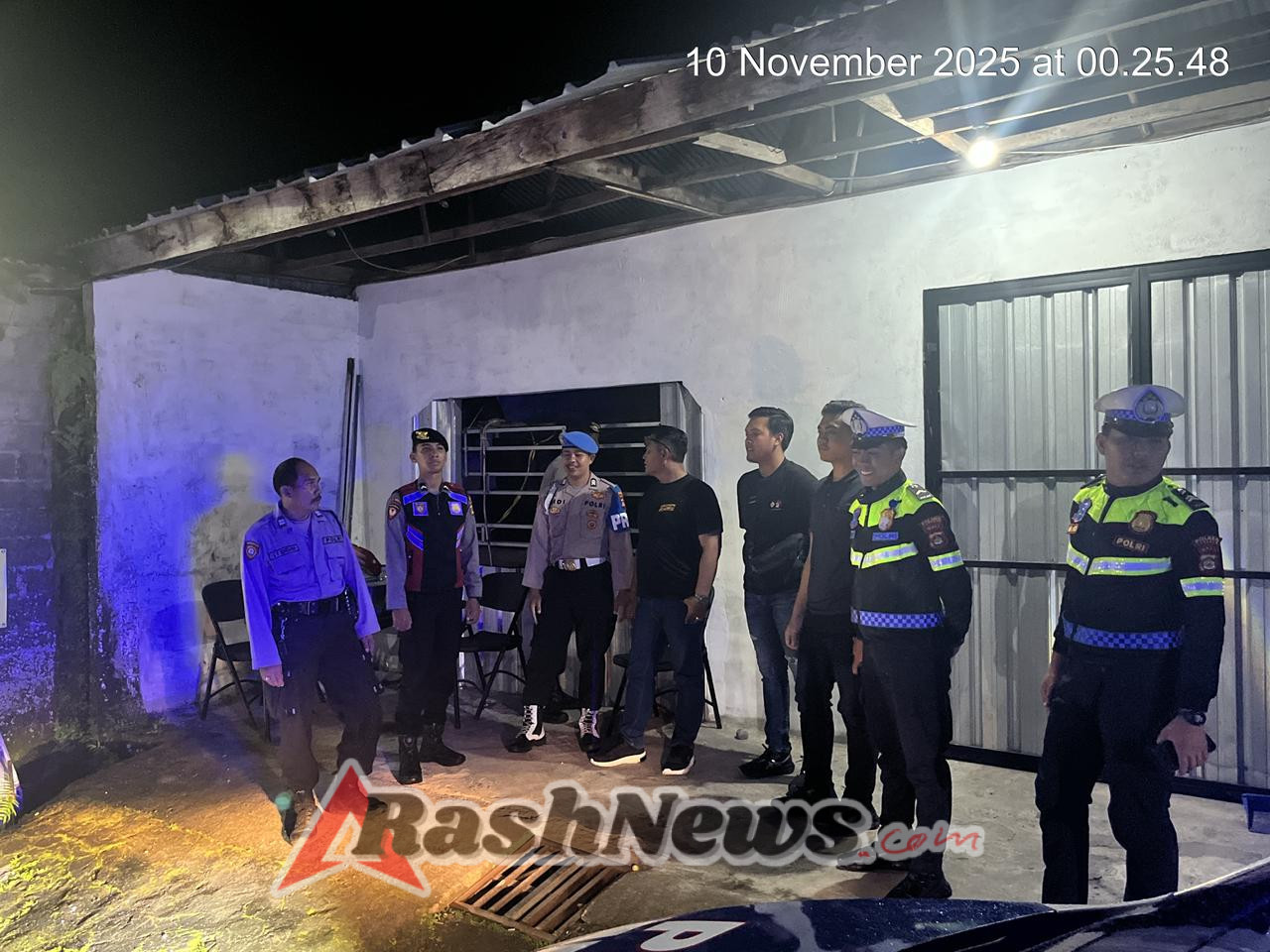 Polres Tabanan Gelar Blue Light Patrol, Antisipasi Kejahatan 3C di Wilayah Kota Saat Tengah Malam