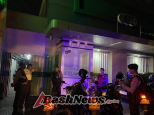 Sambangi Petugas Security, Raimas Sat Samapta Polres Badung Ajak Jaga Kamtibmas Bersama