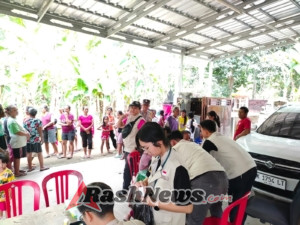 Babinsa dan Bhabinkamtibmas Antiga Bersinergi Monitoring kegiatan Bhakti sosial.