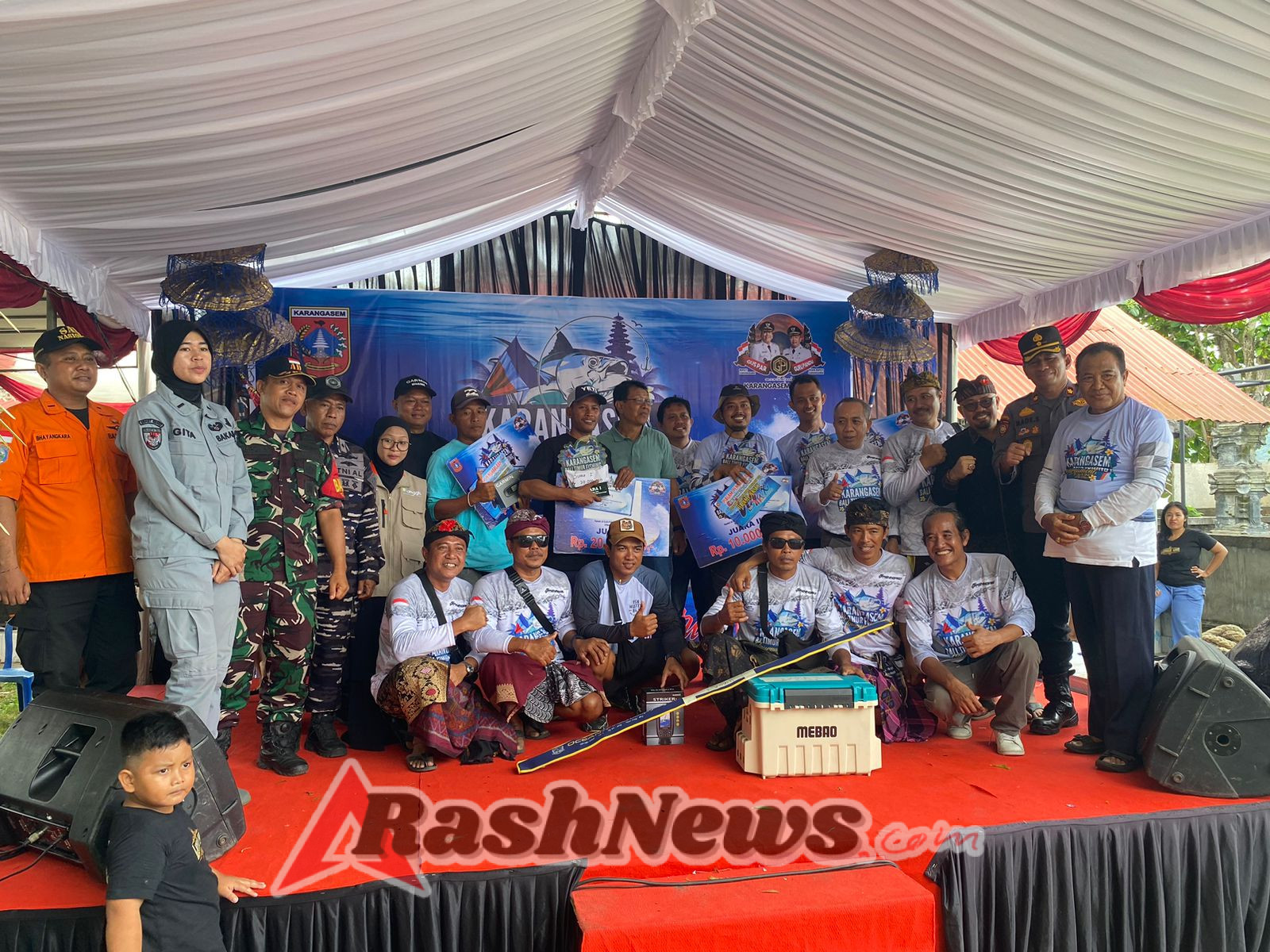 Babinsa Antiga  Hadiri Dan Kawal Lomba Turnamen Lomba Bali Timur Fishing Tournament 2025 di Pantai Labuan Amuk Karangasem.