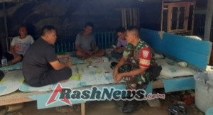 Pererat Silaturahmi, Babinsa Seteluk Tengah Gelar Komsos dan Monitoring Desa