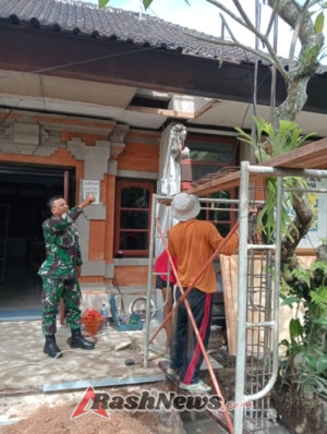 Babinsa Beng Perkuat Komunikasi Sosial Jaga Harmonisasi dengan Warga dan Pekerja Proyek