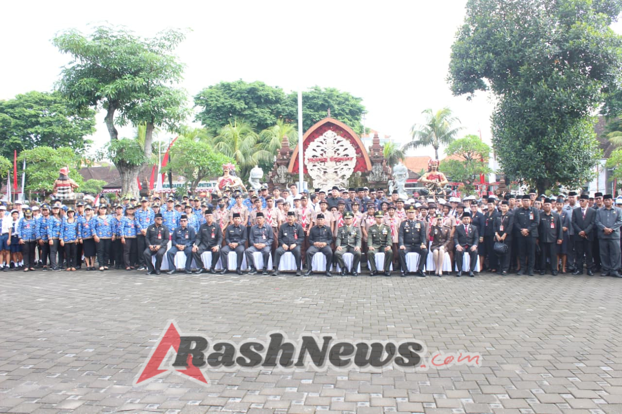 Selamat Hari Pahlawan, Dandim Tabanan Ikuti Peringatan Hari Pahlawan ke-80 di Halaman Kantor Bupati