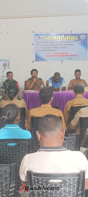 Babinsa Bolok Aktif Dampingi Musdes Tentang Koperasi Desa