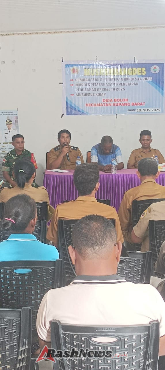 Babinsa Bolok Aktif Dampingi Musdes Tentang Koperasi Desa