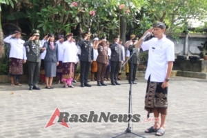 Tugu Pahlawan Semaraloka Jadi Saksi, Dandim Klungkung Ziarah Dan Tabur Bunga Beri Penghormatan Kepada Pahlawan