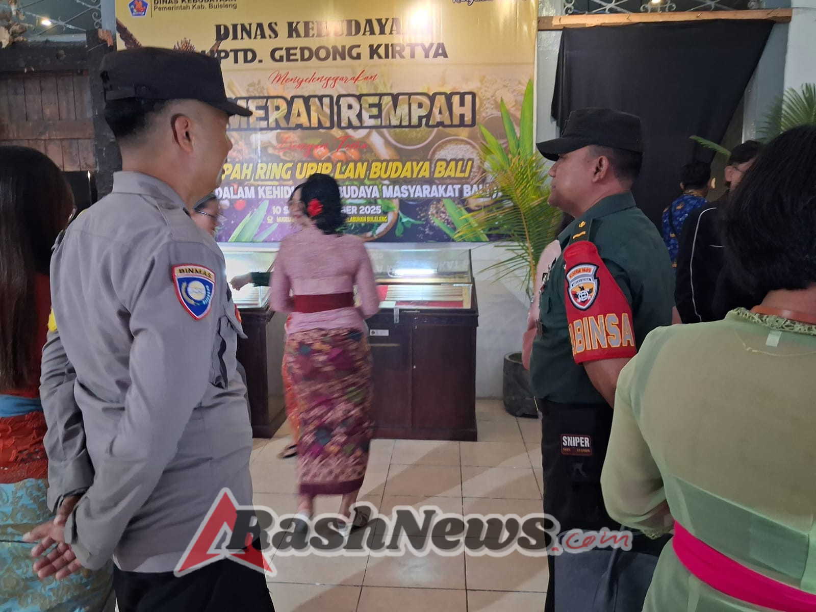 Babinsa Kampung Bugis Dampingi dan Amankan Pameran Rempah ‘Rempah Ring Urip Lan Budaya Bali’ di Museum Soenda Kenjil