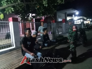 Patroli dan Ronda Malam Babinsa Koramil 1608-06 Wawo Berjalan Aman dan Tertib