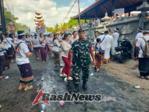 Babinsa Nagasepaha Dampingi Monitoring dan Evaluasi Pelaksanaan Integrasi Pelayanan Kesehatan Primer (ILP)