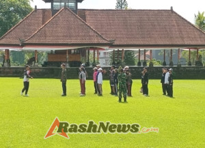 Danramil Marga Bina Pasukan Ciung Wanara Menuju Upacara Peringatan Hari Pahlawan I Gusti Ngurah Rai