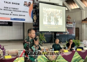 Gen Z Antusias Ikuti Talk Show Bersama Serka Dominggus di SMPN 1 Kuta Selatan
