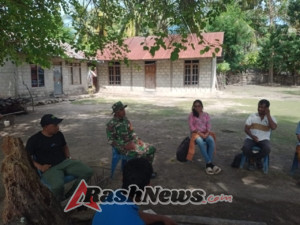 Babinsa Koramil 1627-02/Landu Leko Hadiri Rapat Penyelesaian Sengketa Tanah di Desa Sotimori