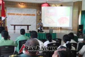 Gelar Penyuluhan Kesehatan, Pasilog Kodim Klungkung Harap Keluarga Besar Kodim Klungkung dapat Menjadi Agen Edukasi Di Lingkungannya