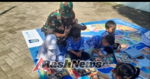 Babinsa Koramil 1628-03/Seteluk Aktif Dampingi Program MSG di Sekolah Dasar