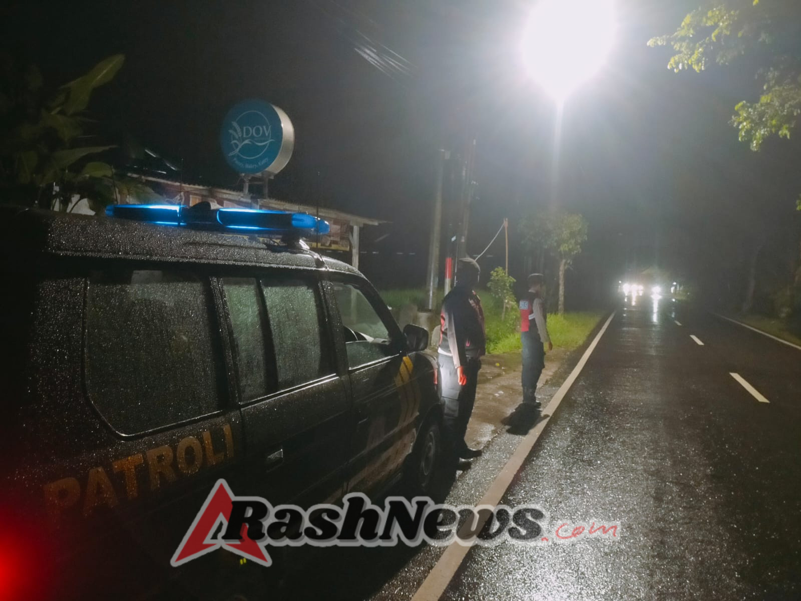 Samapta Polsek Abiansemal Intensifkan Patroli Harkamtibmas Di Jalur Rawan