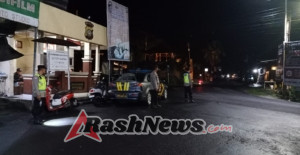Patroli Subuh Polsek Marga Susuri Jalur Rawan Terjadinya Gangguan Kamtibmas