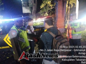 Polsek Selemadeg Respons Cepat Panggilan Darurat 110, Tali Gas Motor Putus di Soka