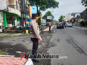Polres Gianyar Gelar Pengecekan Pelaksanaan PH Pagi Di Zona 1 (Jalur Utara) Dalam Rangka Commander Wish Kapolda Bali
