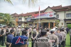 Polres Bangli Siagakan Ratusan Personel Amankan Jalannya Sidang Putusan Jro Luwes