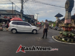 Personil Polres Bangli hadir di Pagi Hari guna Ciptakan Kamseltibcarlantas yang kondusif