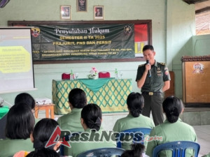 Kumdam IX/Udayana Edukasi Prajurit dan Keluarga Besar Kodim 1626/Bangli Tentang Kesadaran Hukum