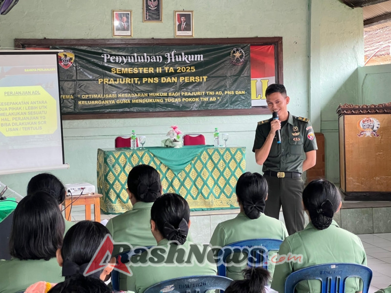 Kumdam IX/Udayana Edukasi Prajurit dan Keluarga Besar Kodim 1626/Bangli Tentang Kesadaran Hukum