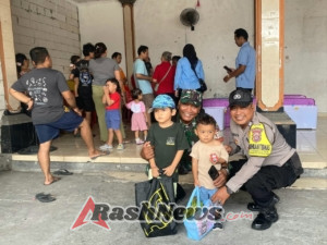 Sinergi Babinsa bersama SPPG Pemecutan 1 dan Kader Posyandu Sukses Salurkan Makanan Bergizi Gratis