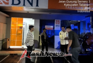 Patroli Pamapta Polres Tabanan Sasar Lokasi Vital, Antisipasi Gangguan Kamtibmas di Tengah Malam
