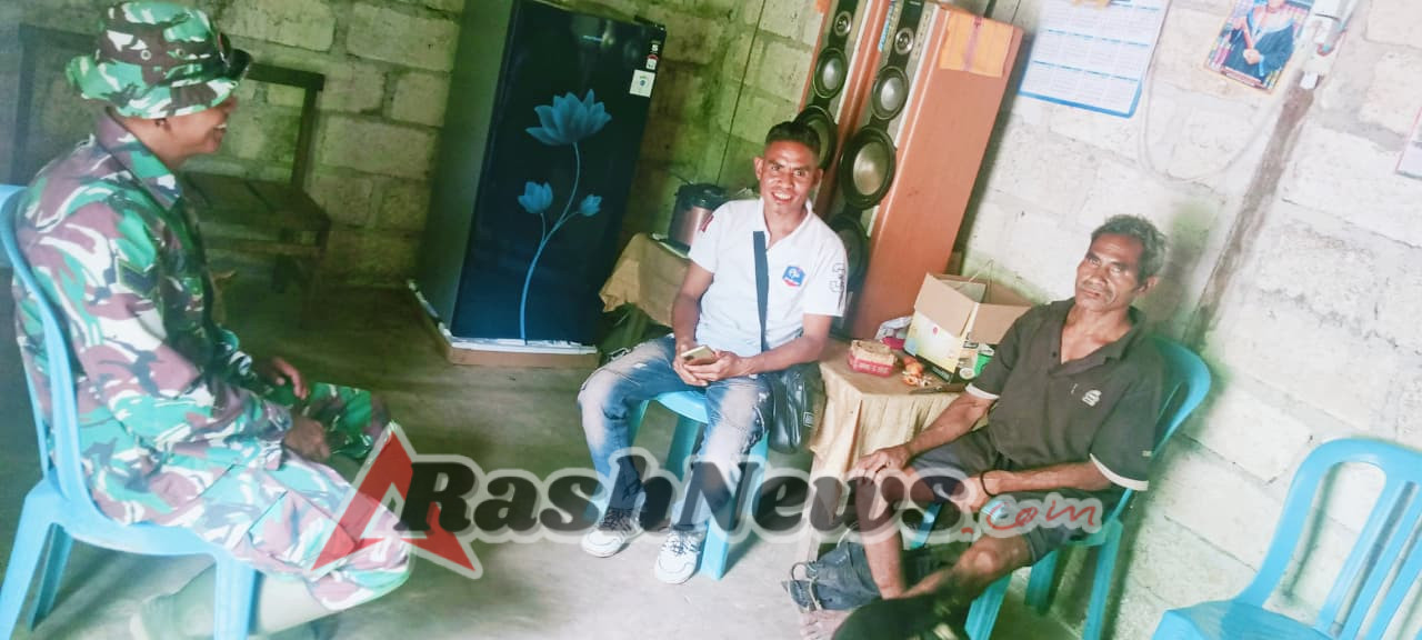 Babinsa dan Perangkat Desa Binafun Tingkatkan Kepedulian Lingkungan