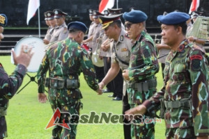 Wakapolres Tabanan Hadiri Ziarah Rombongan Peringati HUT ke-80 Brimob Polri di TMP Pancaka Tirta