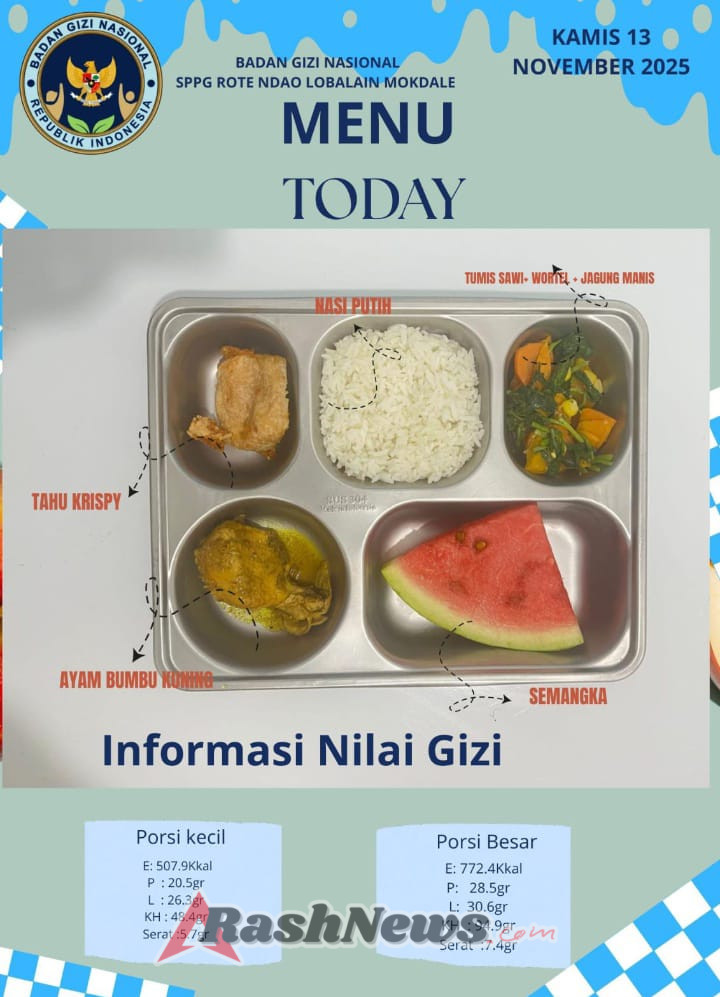 Sertu Nelson Sine Kawal Program Makan Bergizi Gratis di 17 Sekolah dan 1 Posyandu