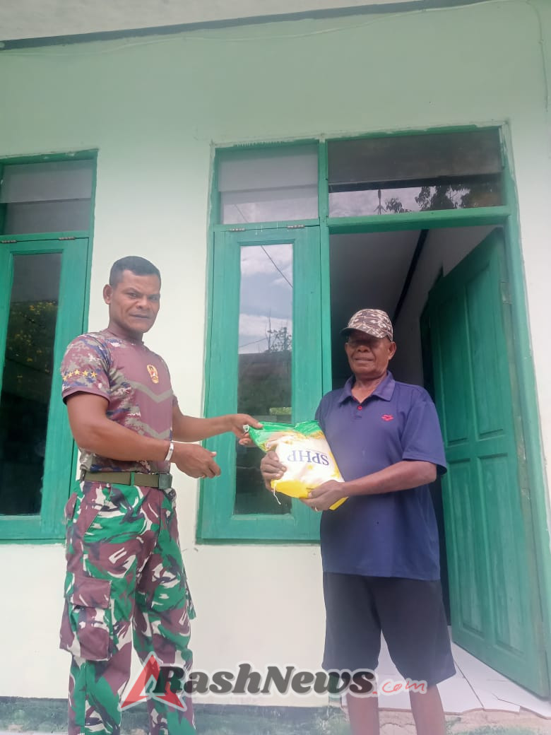 Babinsa Batutua Dukung Gerakan Pangan Murah, Jaga Stok dan Stabilitas Harga Beras