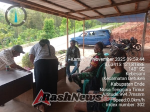 Babinsa Koramil 1602-04/Maurole Himbau Warga Kebesani Jaga Kesehatan dan Keamanan Lingkungan